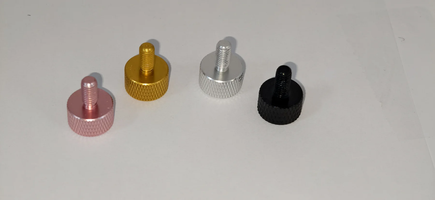 Decorative fixing screws in several finishes